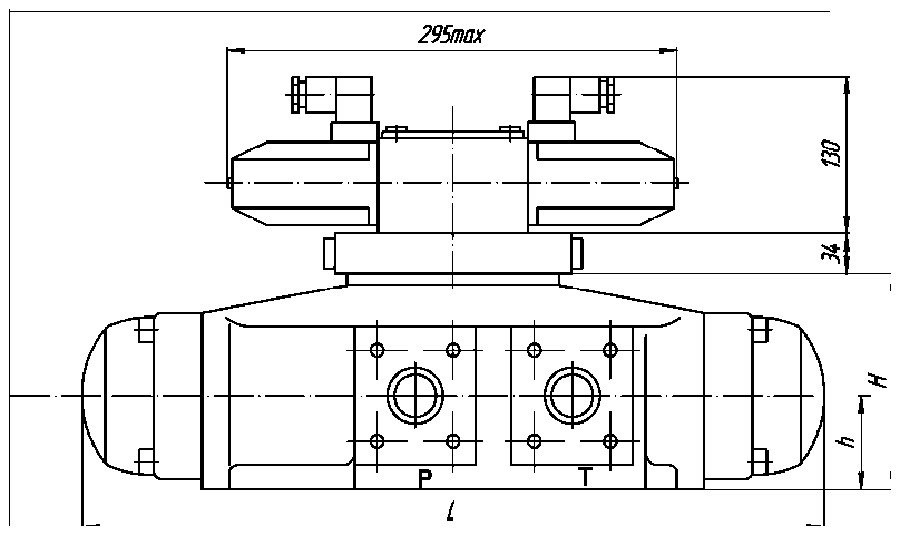 Габаритный чертёж Р802 / Р803
